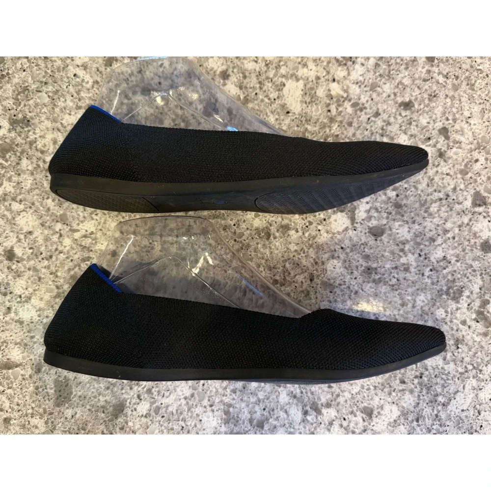 Rothy's Women's The Point Black Pointed Toe Flats Casual/Work Shoes Size 8.5